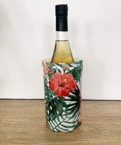 Rafraîchisseur de bouteilles réutilisable motifs botanique