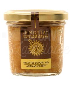 Rillettes de Porc Bio – Ananas Curry – Le Mottay Gourmand – 90gr