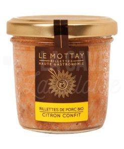 Rillettes de Porc Bio – Citron confit – Le Mottay Gourmand – 90gr