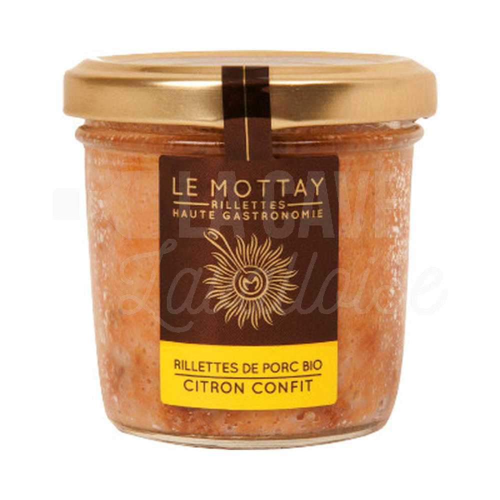 Rillettes de Porc Bio – Citron confit – Le Mottay Gourmand – 90gr