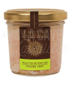 Rillettes de Porc Bio – Poivre Vert – Le Mottay Gourmand – 90gr