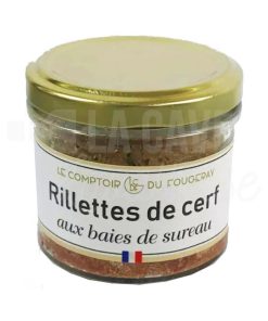 Rillettes de Cerf aux Baies de Sureau – Le Comptoir du Fougeray – 100gr