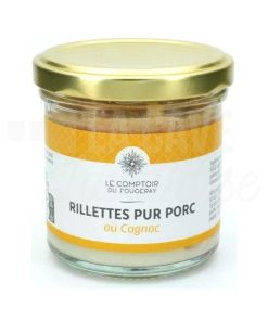 Rillettes Pur Porc au Cognac – Le Comptoir du Fougeray – 120gr