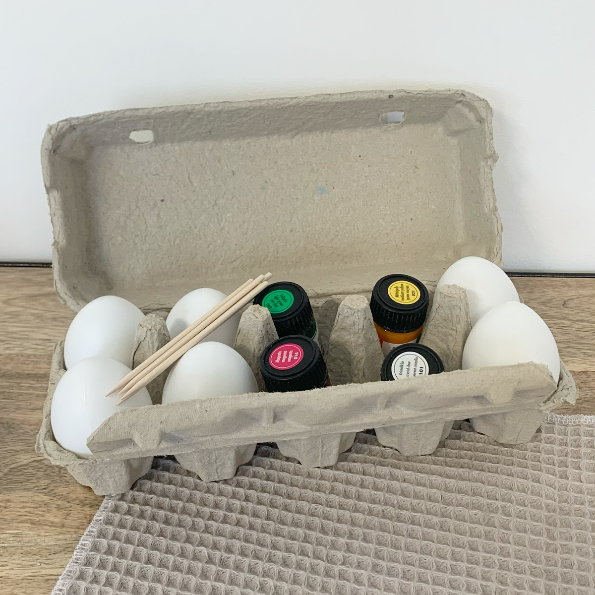 Kit d’oeufs à peindre effet marbre