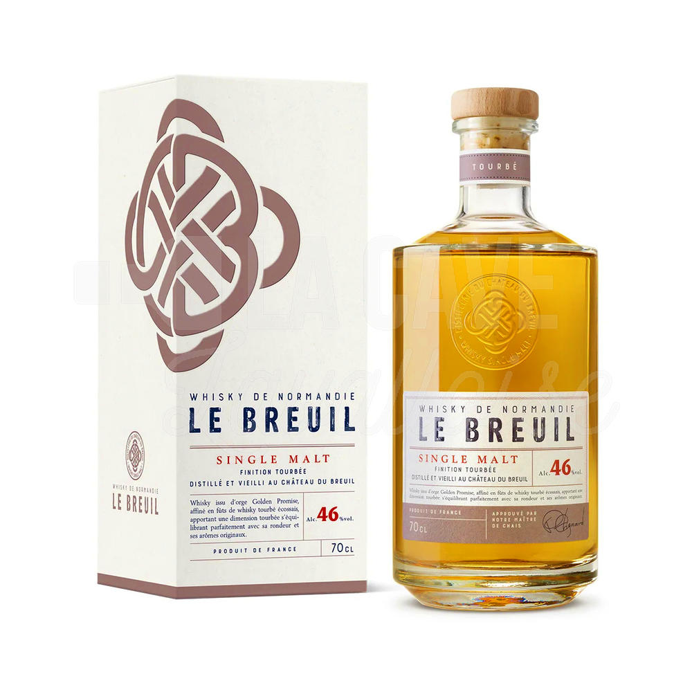 Le Breuil Finition Tourbée 46° – Single Malt Whisky de Normandie – 70cl