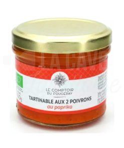 Tartinable aux 2 Poivrons au Paprika – Le Comptoir du Fougeray – 100gr