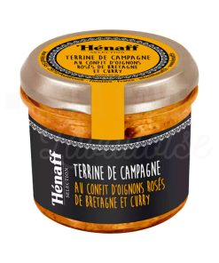 Terrine de Campagne au Confit d&rsquo;Oignons Roses de Bretagne et Curry – Hénaff Sélection – 90gr