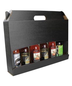 Valisette noire 7 Bières – Emballage Cadeau sans bouteilles