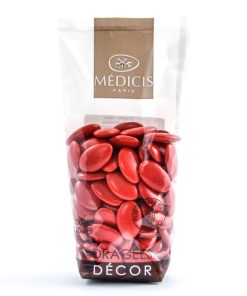 Dragées chocolats 70% rouge Christmas