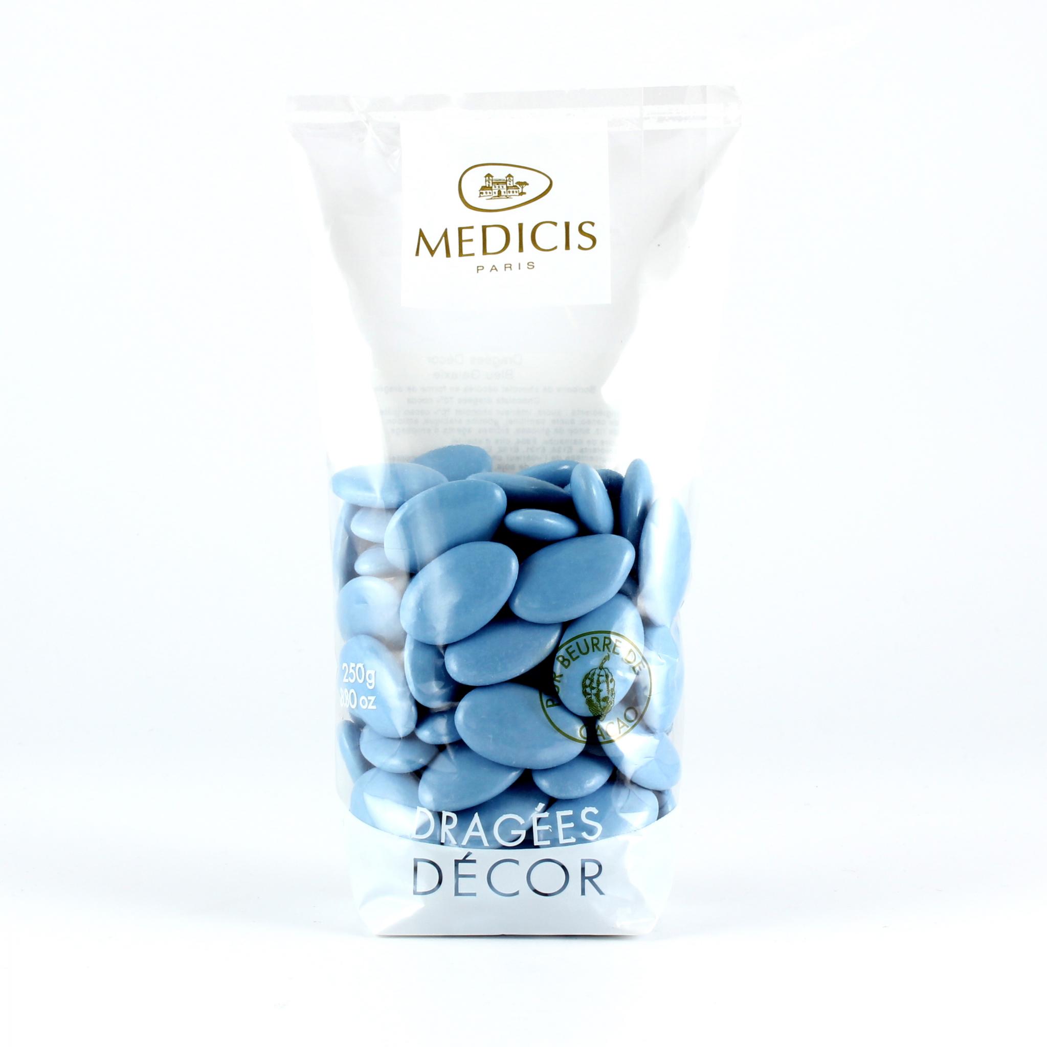 Dragées chocolats 70% bleu galaxie