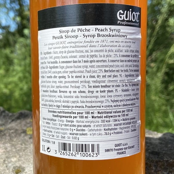 Sirop Guiot Peche 1L – Image 4