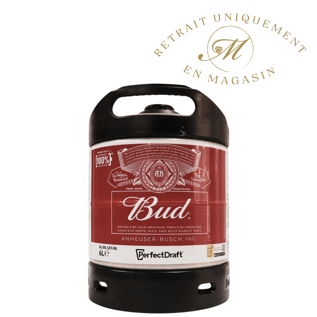 Fût de 6 litres Bud Perfect Draft