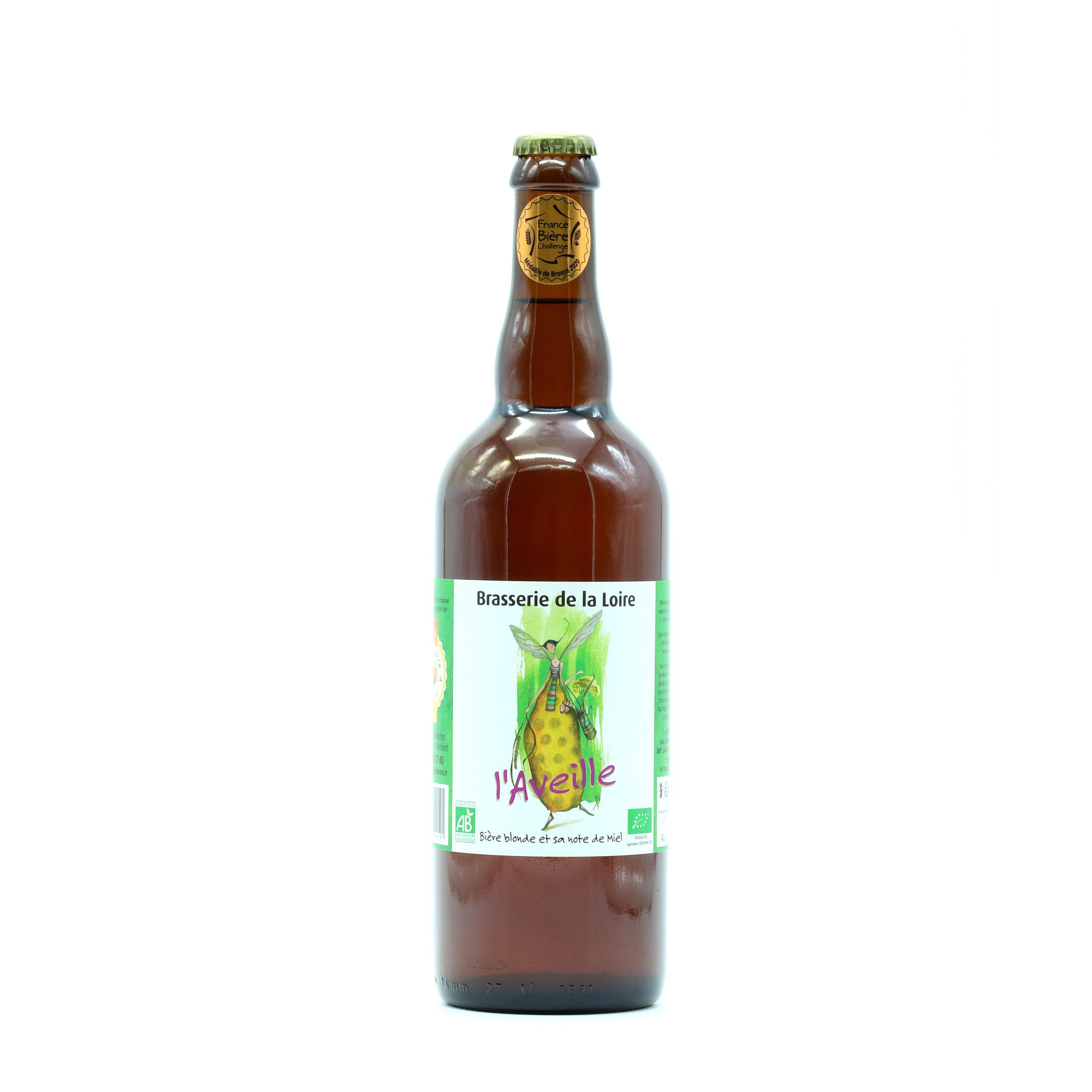 L’Aveille 75 cl bière blonde au miel – Brasserie de la Loire