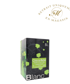 Bag in Box Côtes du Rhône blanc 5 litres – Les Vignerons du Castelas