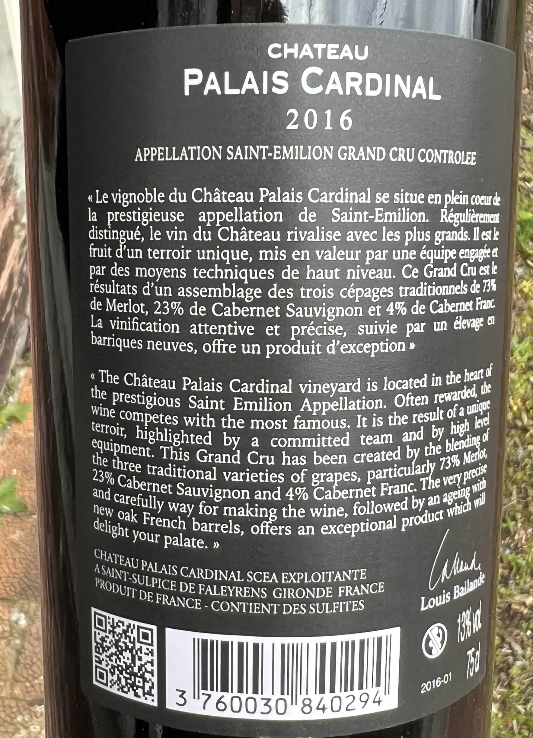 Château Palais Cardinal 2018 – Image 2