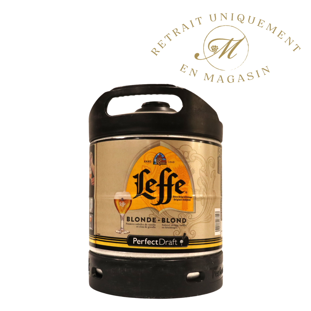 Fût de 6 litres Leffe blonde Perfect Draft