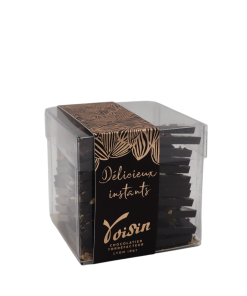 Les Croc&rsquo; Carré Voisin – Cube transparent de 250 g de chocolats