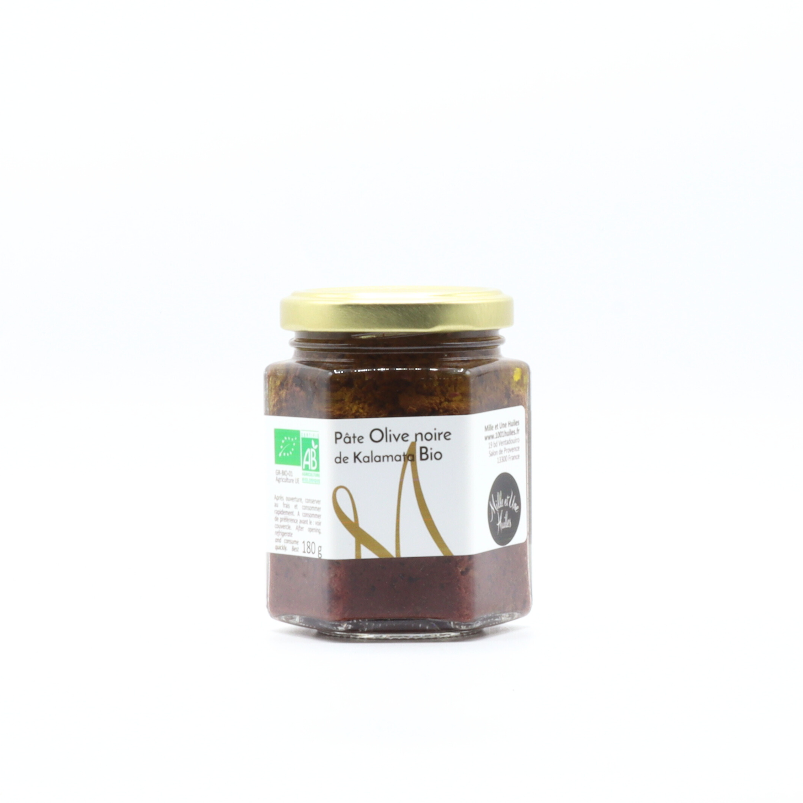 Pâte d’olive noire de Kalamata BIO – 180 g