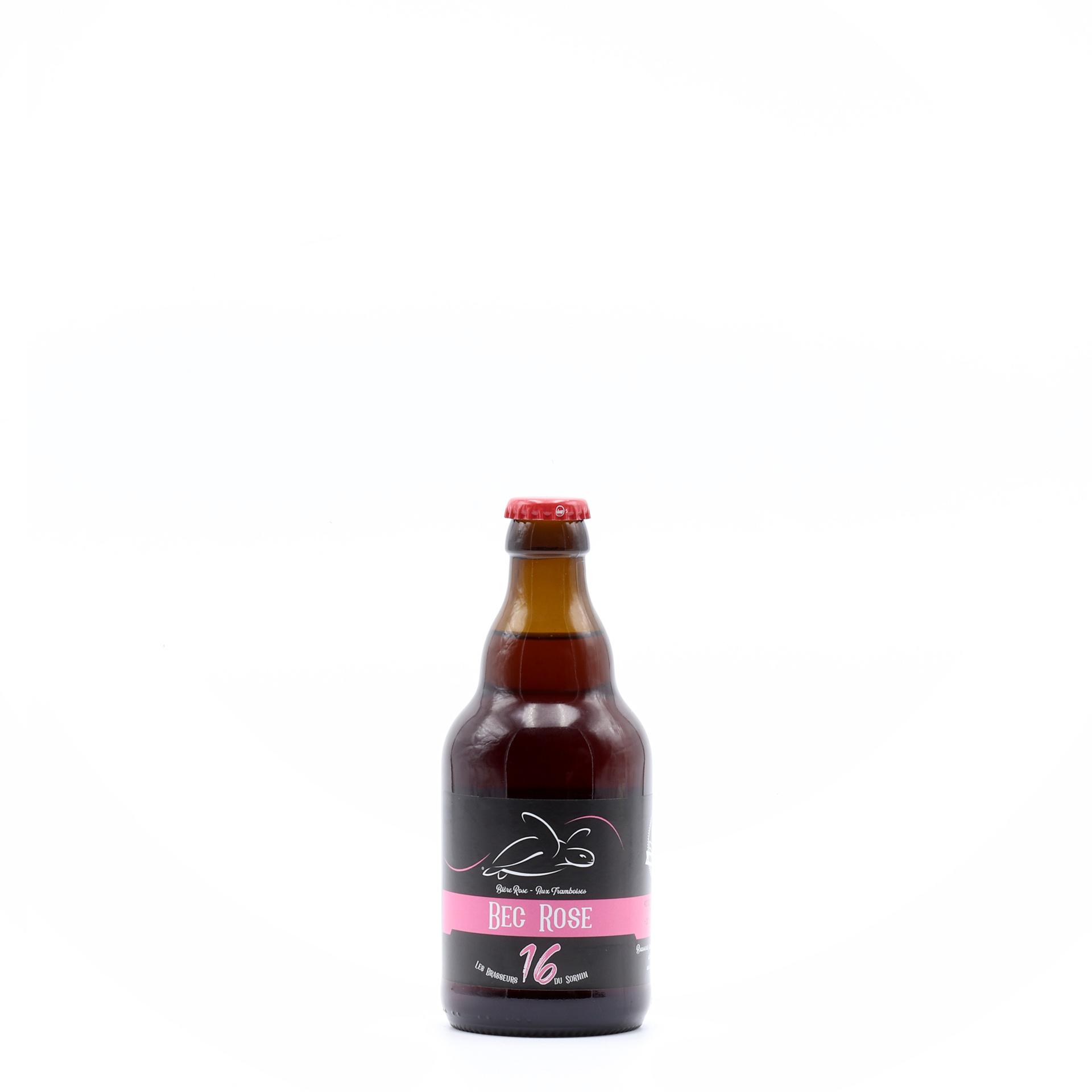 Bière à la framboise artisanale 33 cl – Bec Rose – Brasserie du Sornin