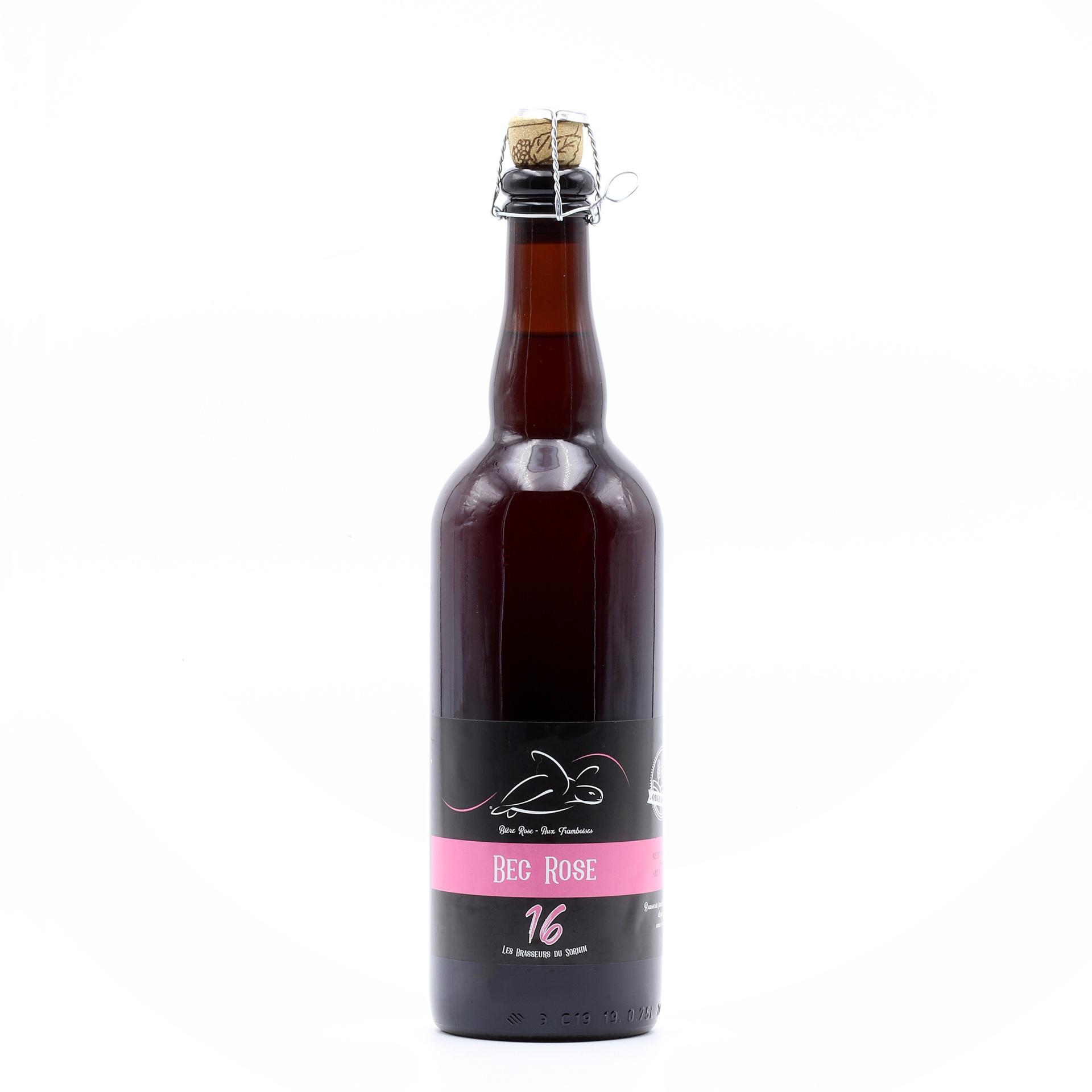Bec Rose – Bière à la framboise artisanale 75 cl – Brasserie du Sornin